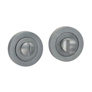 WC Bathroom Thumb Turn & Release Satin Chrome – 200172