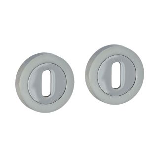 Standard Profile Escutcheon Polished & Satin Chrome – 200002