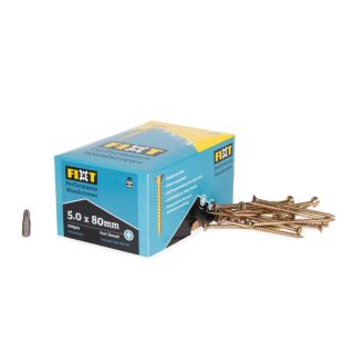 5.0 x 80 Fixt Performance Wood Screw FIXT50X080CP (100)