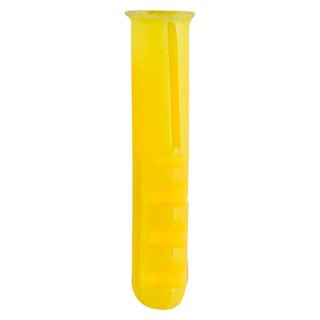 25mm YELLOW PLASTIC PLUG 100no. Per Box YPLUG
