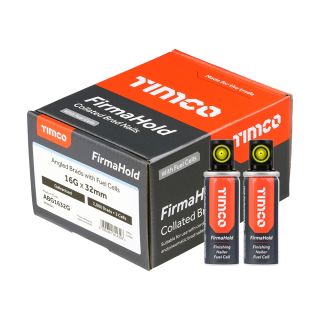 16gx32/2BFC FIRMAHOLD ANGLED BRAD & GAS GALV ABG1632G