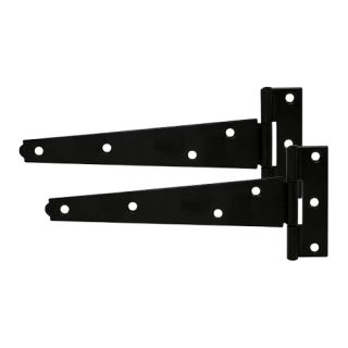 LIGHT TEE HINGE PAIR BLACK LTH8B