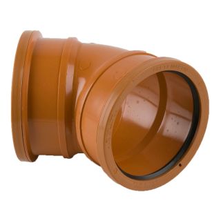 110mm Bends Double Socket 45deg Code 4041 PVC