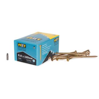 6.0 x 120  Fixt Performance Wood Screw FIXT60X120CP  (100)