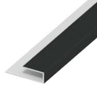 HOLLOW SOFFIT UPVC ANTHRACITE GREY J STARTER TRIM 5MTR