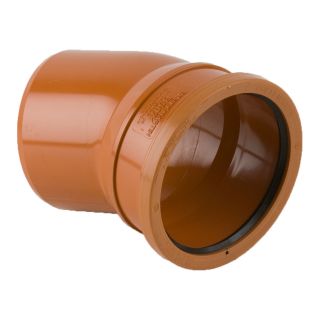 110mm Bends Single Socket 22.1/2deg Code 5071 PVC