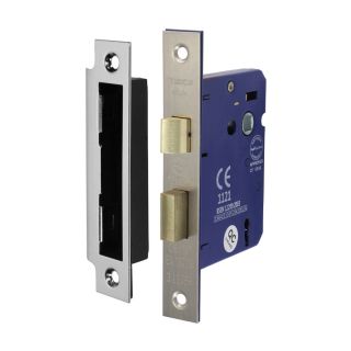 3 Lever Sashlock Satin Nickel 78mm    675014