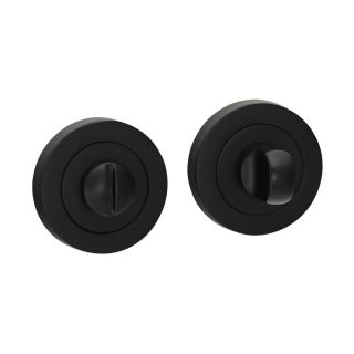WC Bathroom Thumb Turn & Release  Matte Black  - 200850