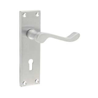 Victorian Scroll Lock Handle SC   200748