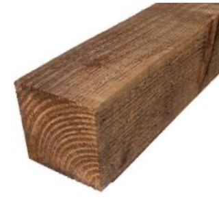 BROWN TREATED FENCE POST FSC 100*100*2.4 MTR