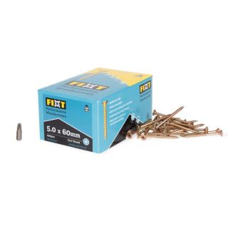 5.0 x 60 Fixt Performance Wood Screw FIXT50X060CP (100)