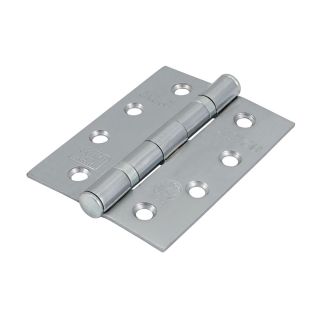 Grade 11 Fire Door Hinge Satin Chrome 101x76mm (pair)  - 334040