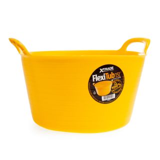 XTRADE 15L YELLOW FLEXI TUB
