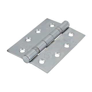 Grade 11 Fire Door Hinge Polished Chrome 101 x 76mm (Pair) – 334988