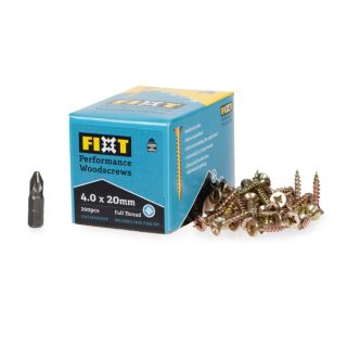 4.0 x 20  Fixt Performance Wood Screw FIXT40X020CP  (200)