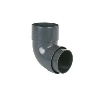 68mm Round Downpipe 92.5° Bend  Anthracite Grey BR208AG