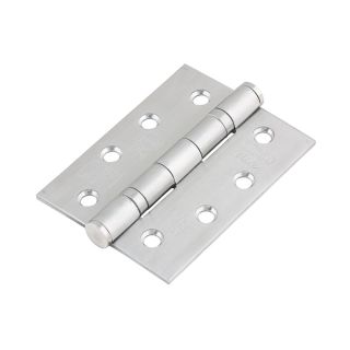 Grade 13 Fire Door Hinge Satin Stainless Steel 101 x 76mm (Pair) – 334111
