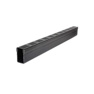 Threshold Luxe Drain 1mtr x 61mm c/w Black Alum. Grate