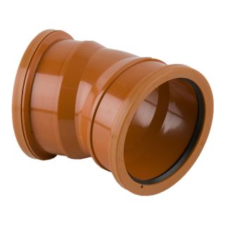 110mm Bends Double Socket 22.1/2deg Code 4051 PVC