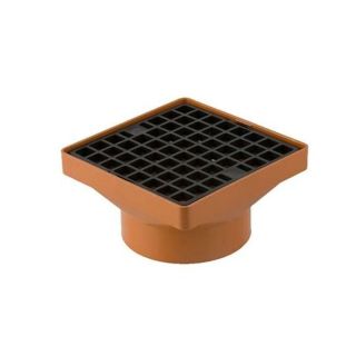 160 x 160 Square Hopper with Solvent Socket 110mm B1061