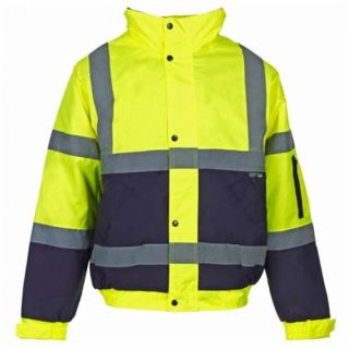 Xpert Hi-Vis Bomber Jacket 2 Tone Yellow/Navy S - ST3554