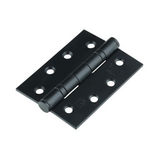 Grade 13 Fire Door Hinge Matte Black Stainless Steel 101 x 76mm (Pair) – 334308