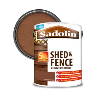 SADOLIN SHED AND FENCE PAINT 5 LITRE - SYLVAN GLADE