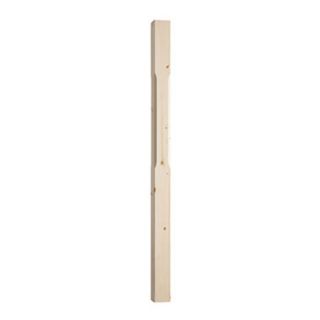 Pine Stop Chamfered Newel 90x90x1500mm PEFC  ST1500P