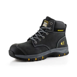 Buckler Wizardz Black Safety Boots Size 8 WIZL1BLK8