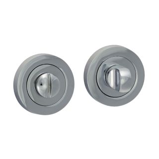 WC Bathroom Thumb & Turn  Release Polished Chrome – 200117