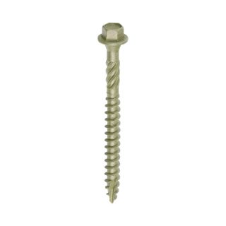 6.7 X 75  IN-DEX TIMBER SCREW HX GREEN 50no. per box 75IN