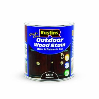 Outdoor Wood Stain Satin Dark Oak 1ltr ESDO1000