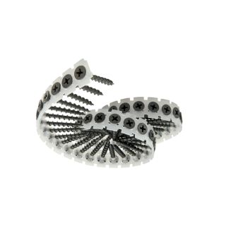 SAMAC 35mm COLLATED SCREWS BLACK BX-1000