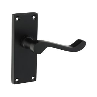 Victorian Scroll Latch Handle MB   200785