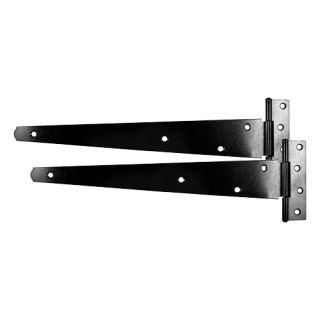 MEDIUM TEE HINGE PAIR 10 250MM BLACK MTH10B