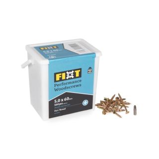 5.0 x 60  Fixt Performance Wood Screw (TUB 500) FIXT560PB