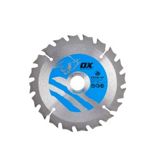OX WOOD CUTTING THIN KERF CIRC BLADE 136/20mm 20T ATB