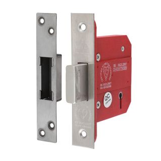 5 Lever Deadlock SS Satin 78mm   BS CE   675040