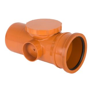 110mm Access Pipe PVC Screw On Cover Code 5104