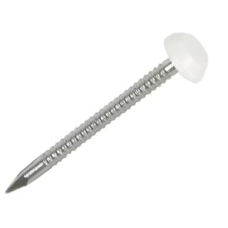 FASCIA UPVC 30MM POLYTOP PINS WHITE
