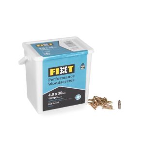 4.0 x 30  Fixt Performance Wood Screw (TUB 1500) FIXT430PB