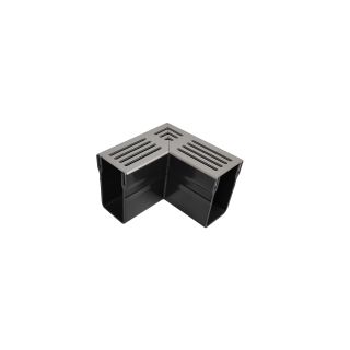 Threshold Luxe Drain Corner c/w Silver Alum. Grate