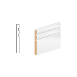 MDF Primed Rebated Skirting 14x144mmm Profile 563