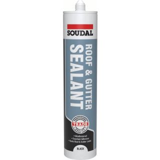 SOUDAL ROOF AND GUTTER SEALANT 290ml BLACK