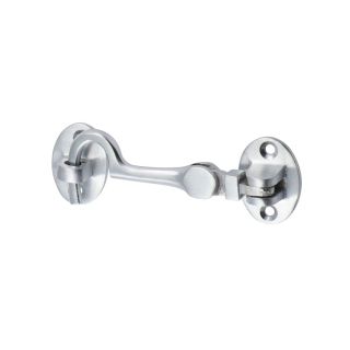 Cabin Hook Satin Chrome 75mm   200123P