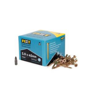 5.0 x 45  Fixt Performance Wood Screw FIXT50X045CP  (200)