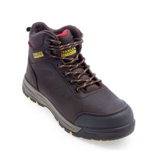 BERGEN NUBUCK SAFETY BOOT BROWN SIZE 8