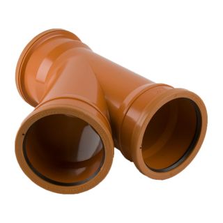 110mm Triple Socket Junction 45deg Code 4091 PVC