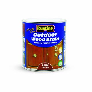 Outdoor Wood Stain Satin Light Oak 1ltr ESLO1000