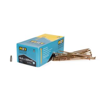 6.0 x 150  Fixt Performance Wood Screw FIXT60X150CP  (100)